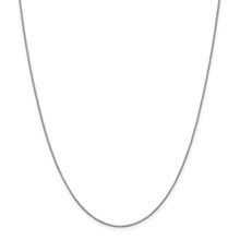 Load image into Gallery viewer, Sterling Silver Rhodium-plated .9mm Box Chain w/4in ext.
