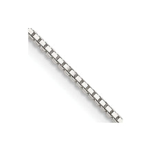 Load image into Gallery viewer, Sterling Silver 1.1mm Box Chain w/4in ext.
