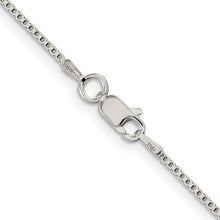 Load image into Gallery viewer, Sterling Silver 1.25mm Box Chain w/4in ext.
