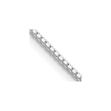 Load image into Gallery viewer, Sterling Silver Rhodium-plated 1.25mm Box Chain w/4in ext.
