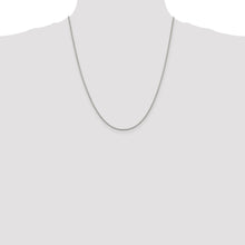 Load image into Gallery viewer, Sterling Silver Rhodium-plated 1.4mm Box Chain w/4in ext.
