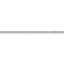 Load image into Gallery viewer, Sterling Silver 1.9mm Box Chain w/2in ext.
