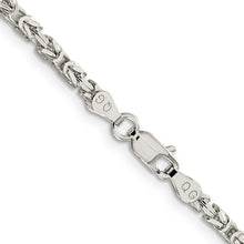 Load image into Gallery viewer, Sterling Silver 2.5mm Byzantine Chain
