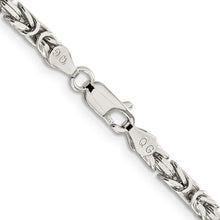 Load image into Gallery viewer, Sterling Silver 3.25mm Byzantine Chain
