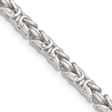 Load image into Gallery viewer, Sterling Silver 3.25mm Byzantine Chain
