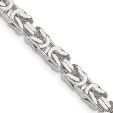 Load image into Gallery viewer, Sterling Silver 4.25mm Byzantine Chain
