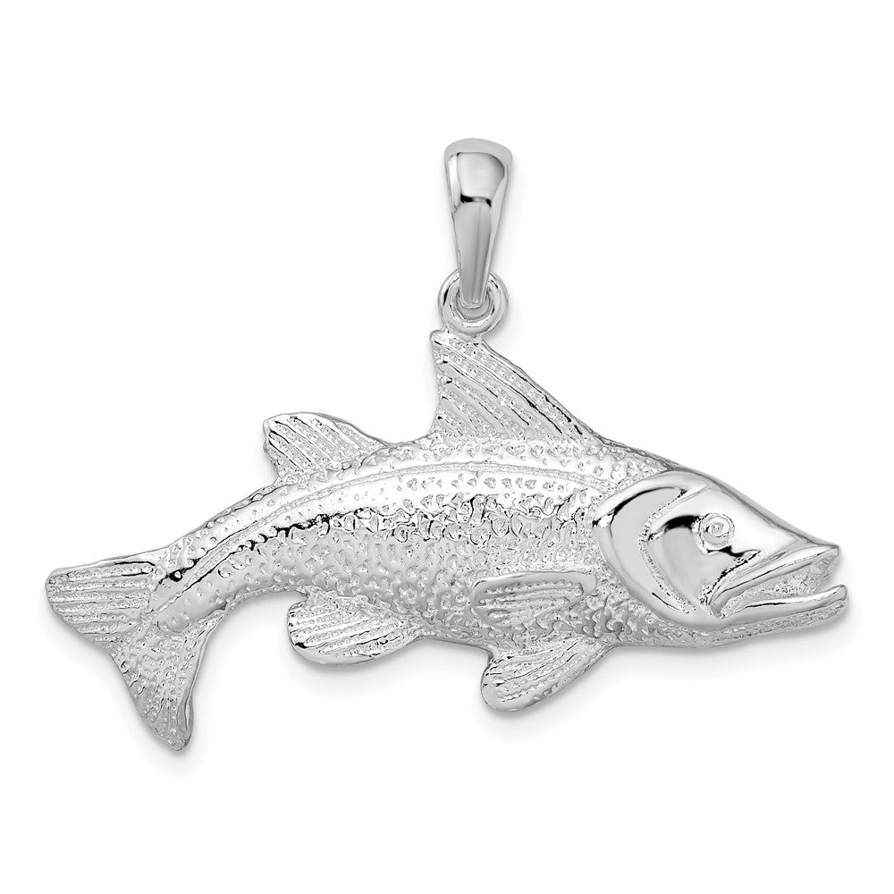 Sterling Silver Polished Red Fish Pendant