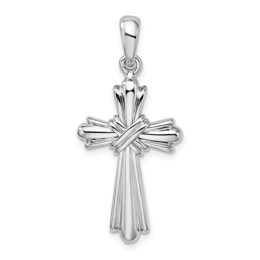 Sterling Silver w/X-Center Budded Cross Pendant