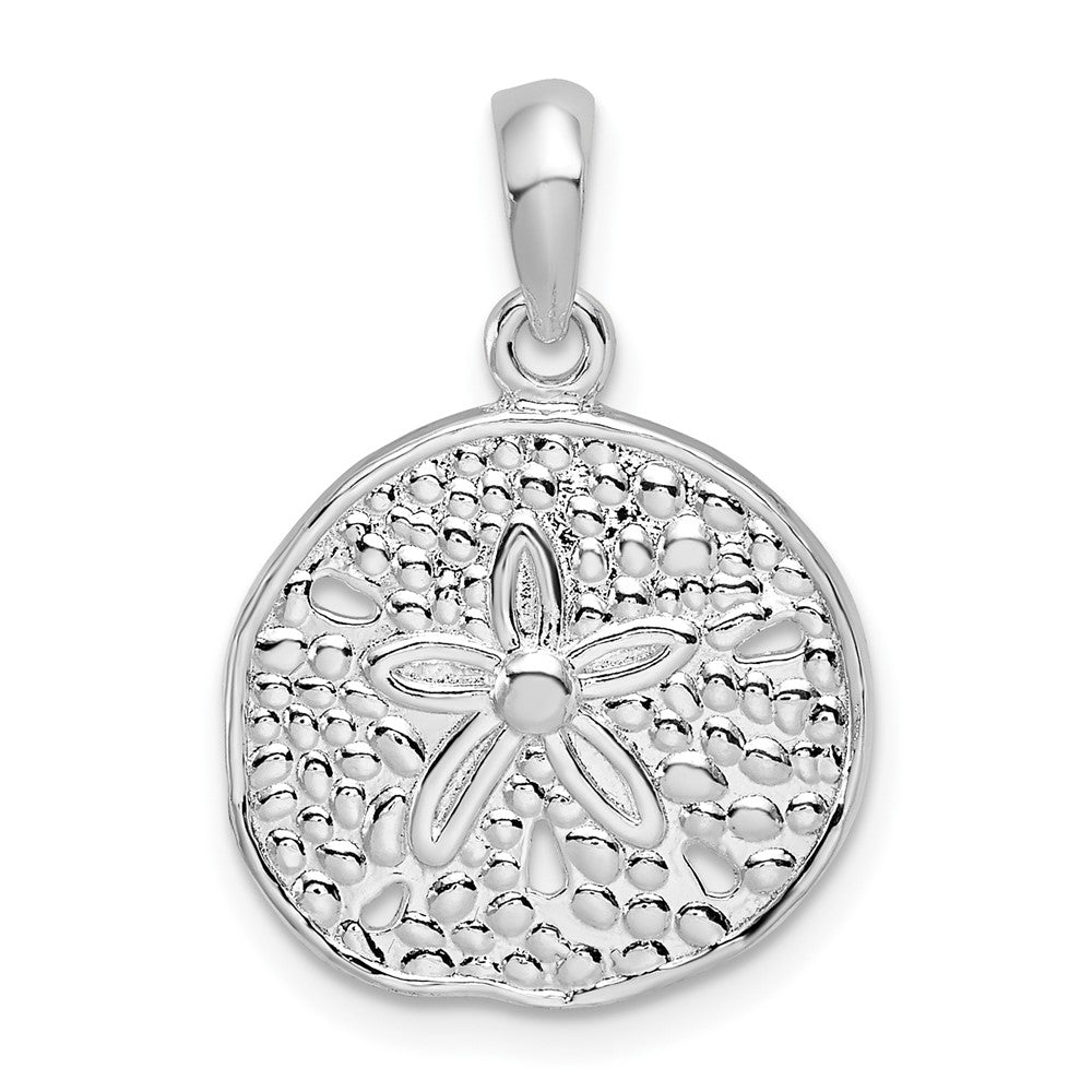 Sterling Silver Polished Sand Dollar Pendant
