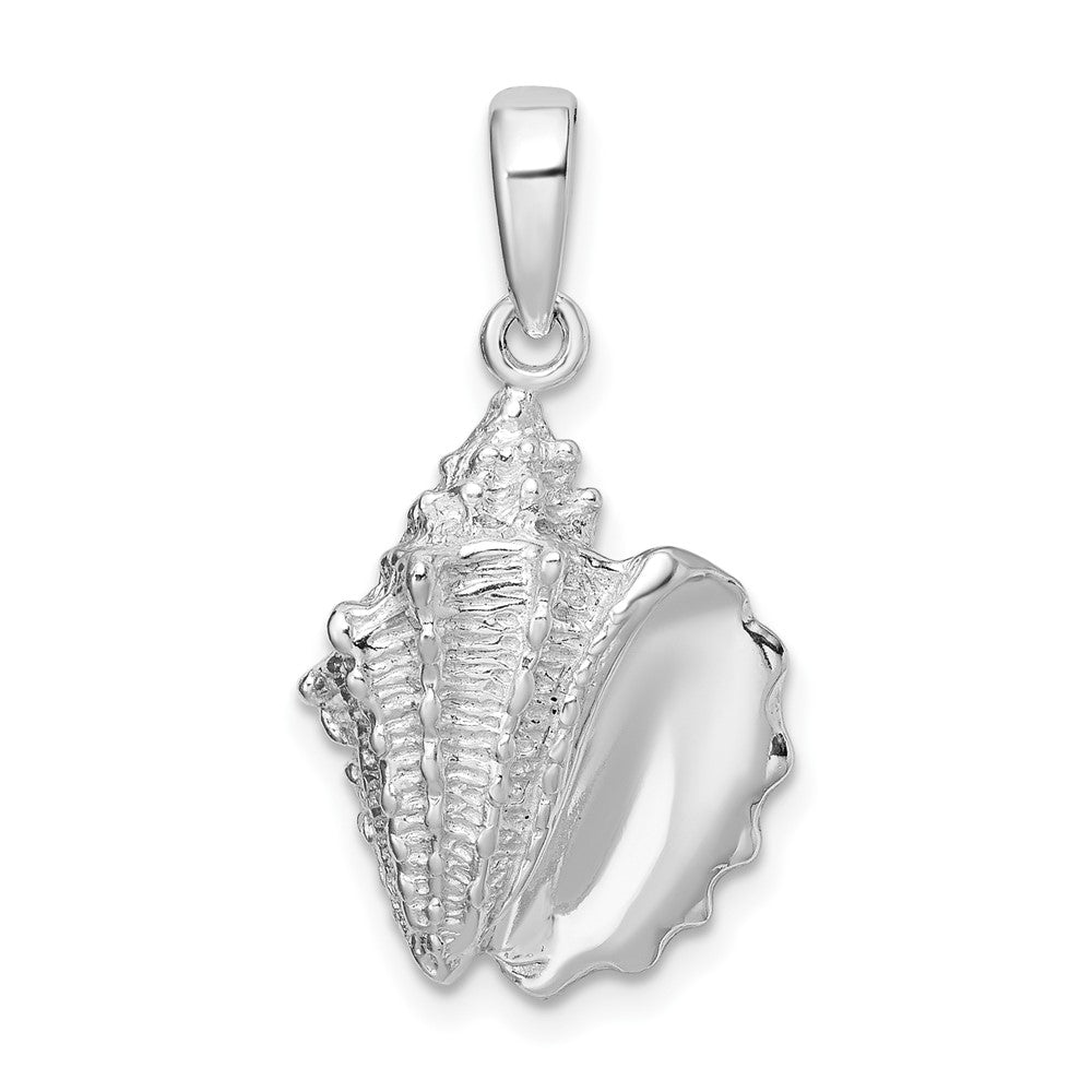 Sterling Silver Polished Conch Shell Pendant