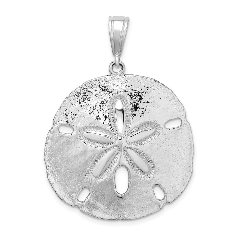 Sterling Silver Polished Sand Dollar Pendant
