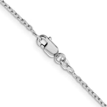 Load image into Gallery viewer, Sterling Silver Rhodium-plated 1.5mm Beveled Oval Cable Chain

