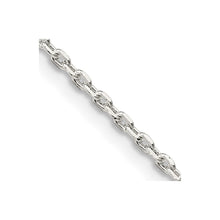 Load image into Gallery viewer, Sterling Silver 1.5mm Beveled Oval Cable Chain
