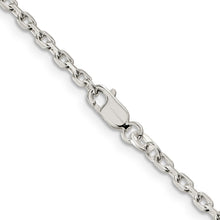 Load image into Gallery viewer, Sterling Silver 2.75mm Beveled Oval Cable Chain
