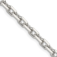 Load image into Gallery viewer, Sterling Silver 4.9mm Beveled Oval Cable Chain

