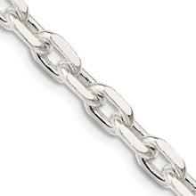 Load image into Gallery viewer, Sterling Silver 5.4mm Beveled Oval Cable Chain
