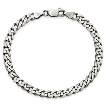 Load image into Gallery viewer, Sterling Silver Antiqued 6mm Curb Chain
