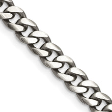 Load image into Gallery viewer, Sterling Silver Antiqued 6mm Curb Chain
