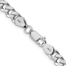 Load image into Gallery viewer, Sterling Silver Rhodium-plated 7mm Curb Chain
