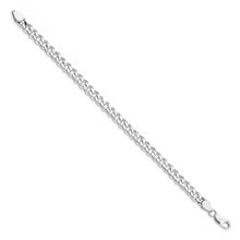 Load image into Gallery viewer, Sterling Silver Rhodium-plated 7mm Curb Chain
