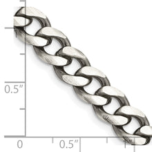 Load image into Gallery viewer, Sterling Silver Antiqued 7.5mm Curb Chain
