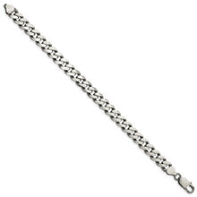 Load image into Gallery viewer, Sterling Silver Antiqued 9mm Curb Chain
