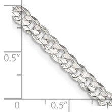 Load image into Gallery viewer, Sterling Silver 4.5mm Concave Beveled Curb Chain
