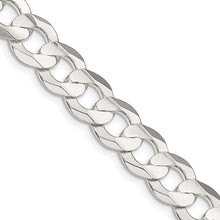Load image into Gallery viewer, Sterling Silver 9.75mm Concave Beveled Curb Chain
