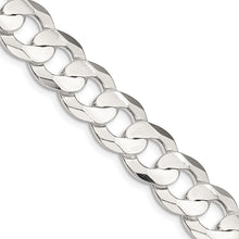 Load image into Gallery viewer, Sterling Silver 11.9mm Concave Beveled Curb Chain
