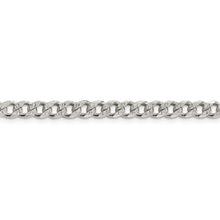 Load image into Gallery viewer, Sterling Silver 5.5mm Pave Curb Chain
