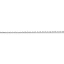 Load image into Gallery viewer, Sterling Silver Rhodium-plated 1mm Cable Chain w/4in ext.
