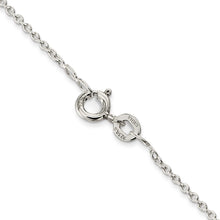 Load image into Gallery viewer, Sterling Silver Rhodium-plated 1mm Cable Chain
