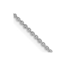 Load image into Gallery viewer, Sterling Silver Rhodium-plated 1mm Cable Chain w/4in ext.
