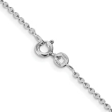 Load image into Gallery viewer, Sterling Silver Rhodium-plated 1.5mm Cable Chain
