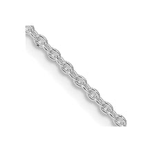 Load image into Gallery viewer, Sterling Silver Rhodium-plated 1.95mm Cable Chain
