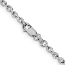 Load image into Gallery viewer, Sterling Silver Rhodium-plated 2.75mm Cable Chain
