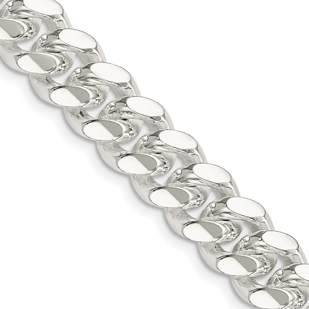 Sterling Silver 10.5mm Polished Domed Curb Chain