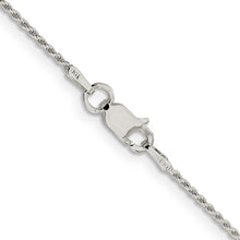 Load image into Gallery viewer, Sterling Silver 1.1mm Diamond-cut Rope Chain w/2in ext.
