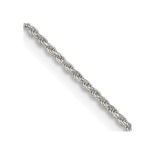 Load image into Gallery viewer, Sterling Silver 1.1mm Diamond-cut Rope Chain w/2in ext.
