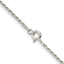 Load image into Gallery viewer, Sterling Silver 1.5mm Diamond-cut Rope Chain w/2in ext.
