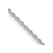 Load image into Gallery viewer, Sterling Silver 1.5mm Diamond-cut Rope Chain w/2in ext.

