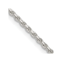 Load image into Gallery viewer, Sterling Silver 1.85mm Diamond-cut Rope Chain
