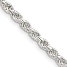 Load image into Gallery viewer, Sterling Silver 3mm Diamond-cut Rope Chain

