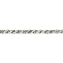 Load image into Gallery viewer, Sterling Silver 5.75mm Diamond-cut Rope Chain
