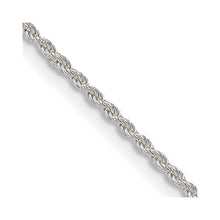 Load image into Gallery viewer, Sterling Silver 1.5mm Solid Rope Chain
