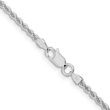 Load image into Gallery viewer, Sterling Silver Rhodium-plated 2.3mm Solid Rope Chain
