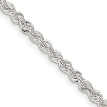 Load image into Gallery viewer, Sterling Silver 3mm Solid Rope Chain
