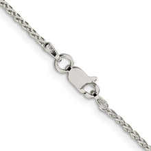 Load image into Gallery viewer, Sterling Silver 1.5mm Diamond-cut Spiga Chain w/2in ext.
