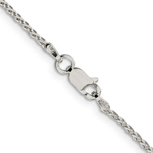 Load image into Gallery viewer, Sterling Silver 1.5mm Diamond-cut Spiga Chain
