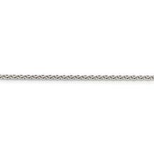 Load image into Gallery viewer, Sterling Silver 2mm Diamond-cut Spiga Chain w/2in ext.
